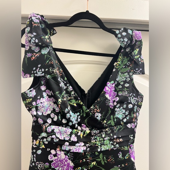 NWT Anthropologie Foxiedox Bow Shoulder Wide Leg Floral Jumpsuit - Picture 8 of 12